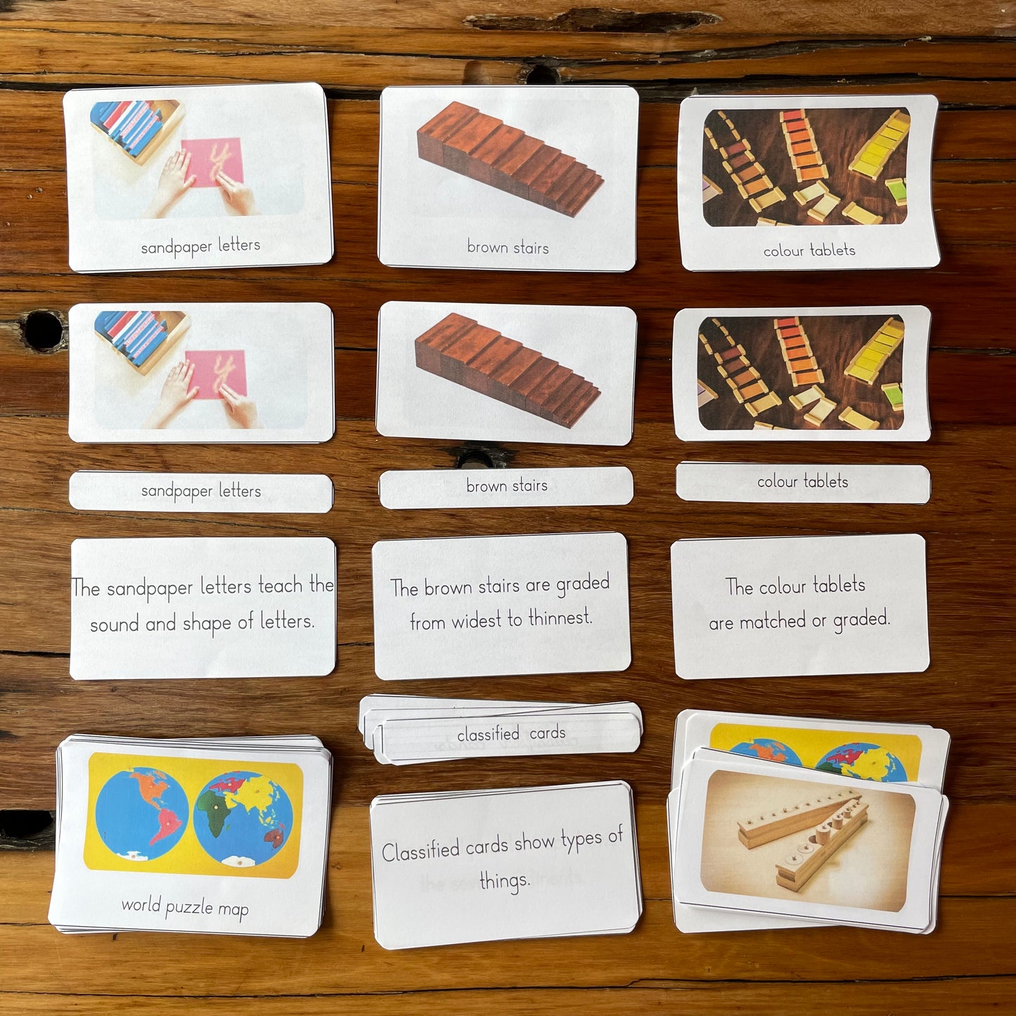 Types of Montessori Material