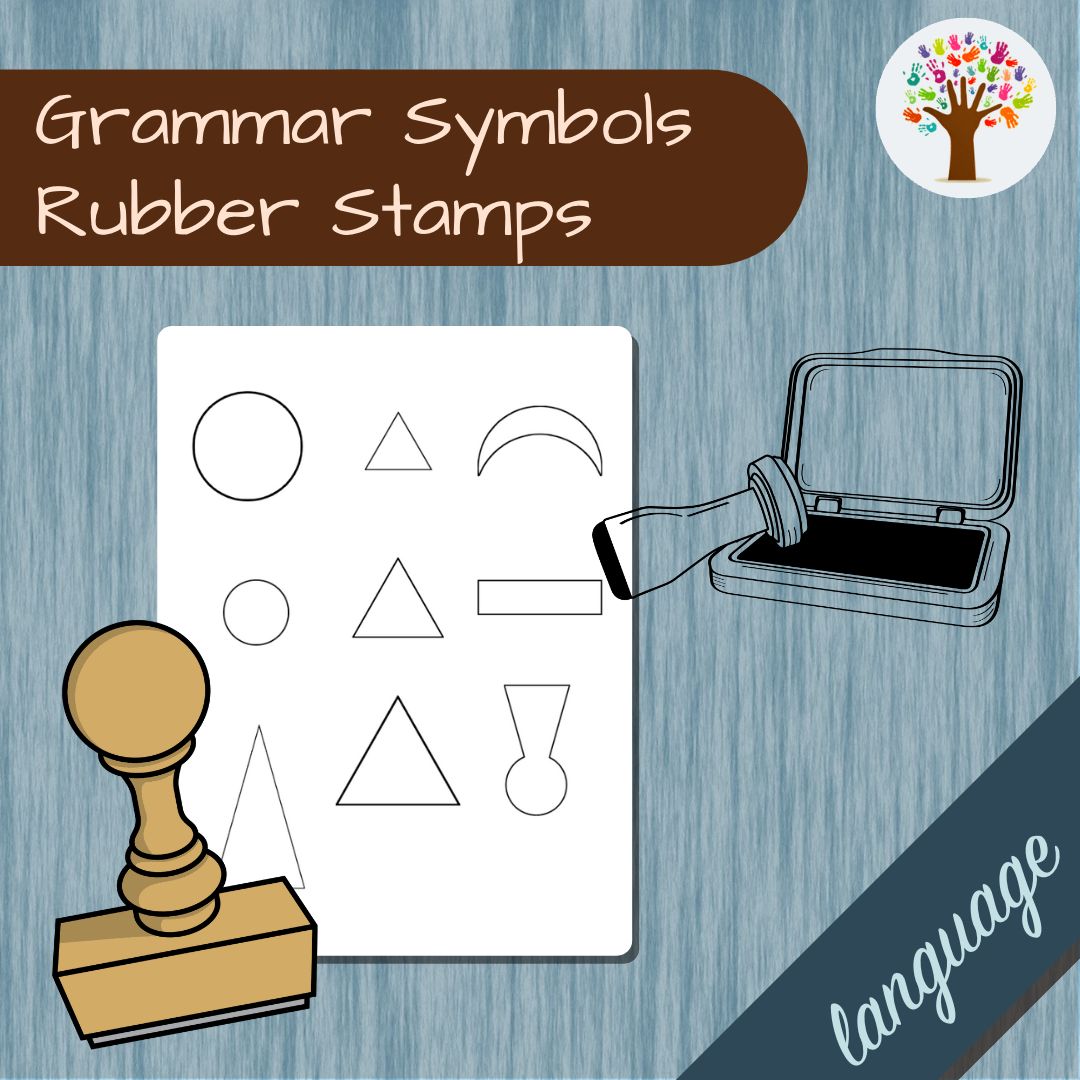 Montessori Grammar Symbols Stamps