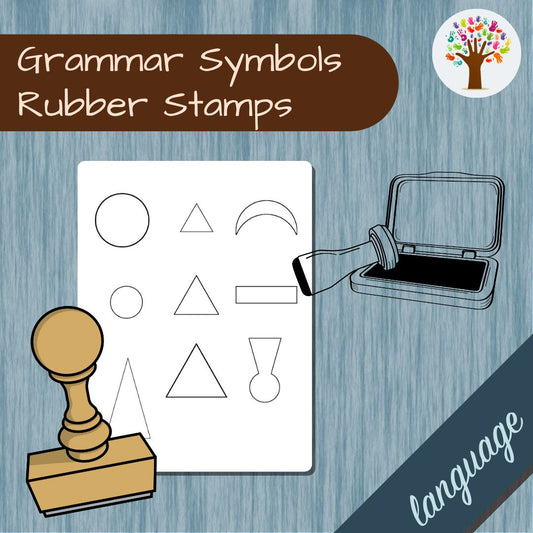 Montessori Grammar Symbols Stamps