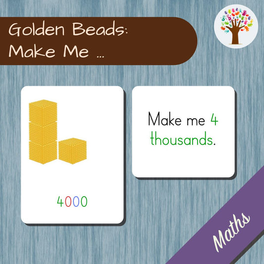 Golden Bead Make Me Cards