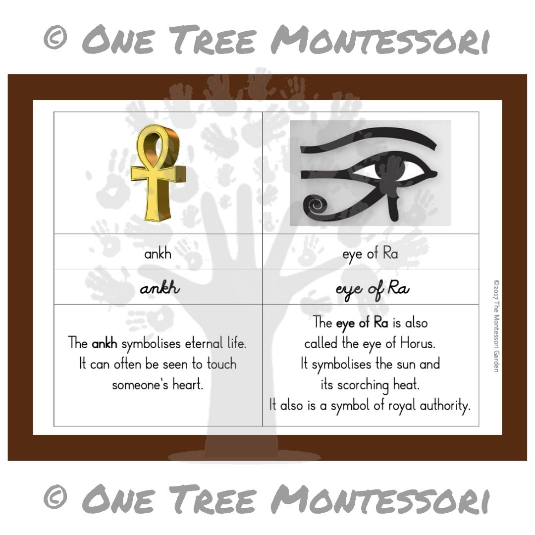 Egyptian Symbols 4-Part Cards - Free for Subscribers