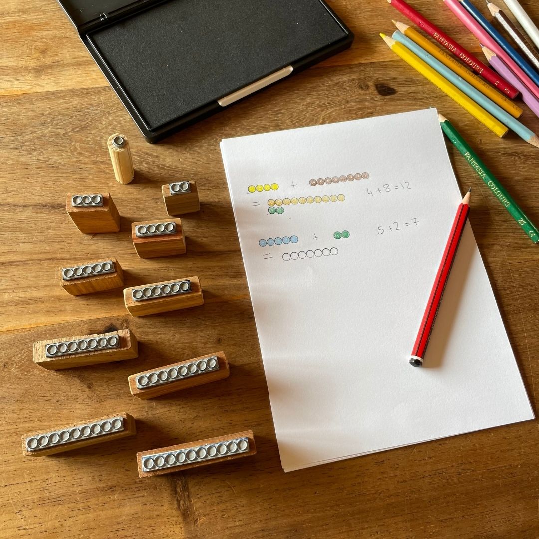 Montessori Bead Bar Stamps