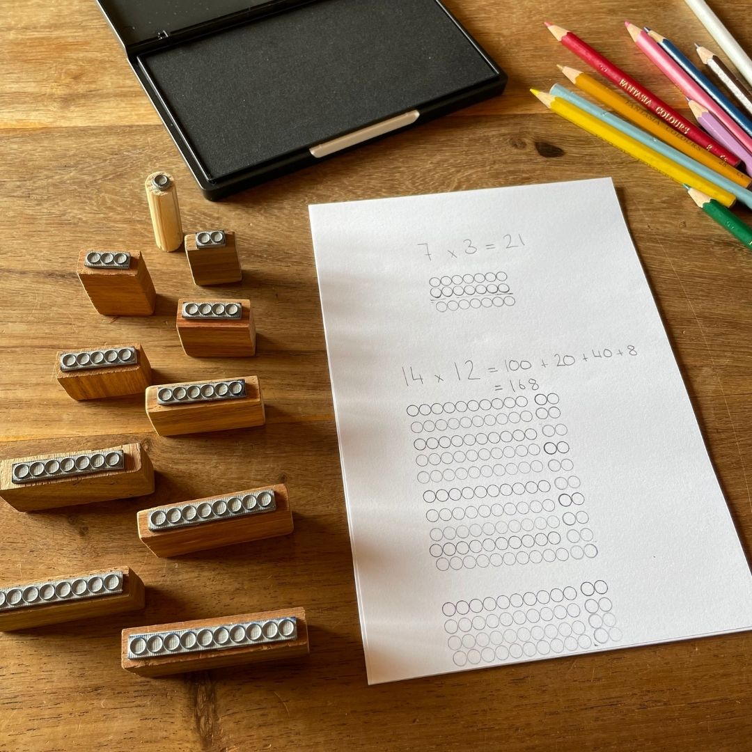 Montessori Bead Bar Stamps