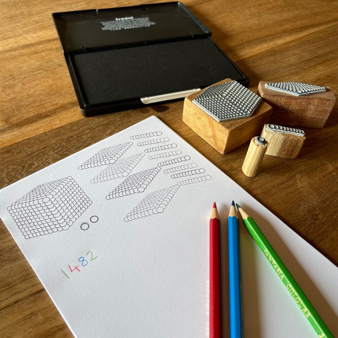 Montessori Golden Beads Stamps