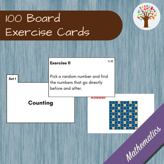 100 Board Exercise Cards