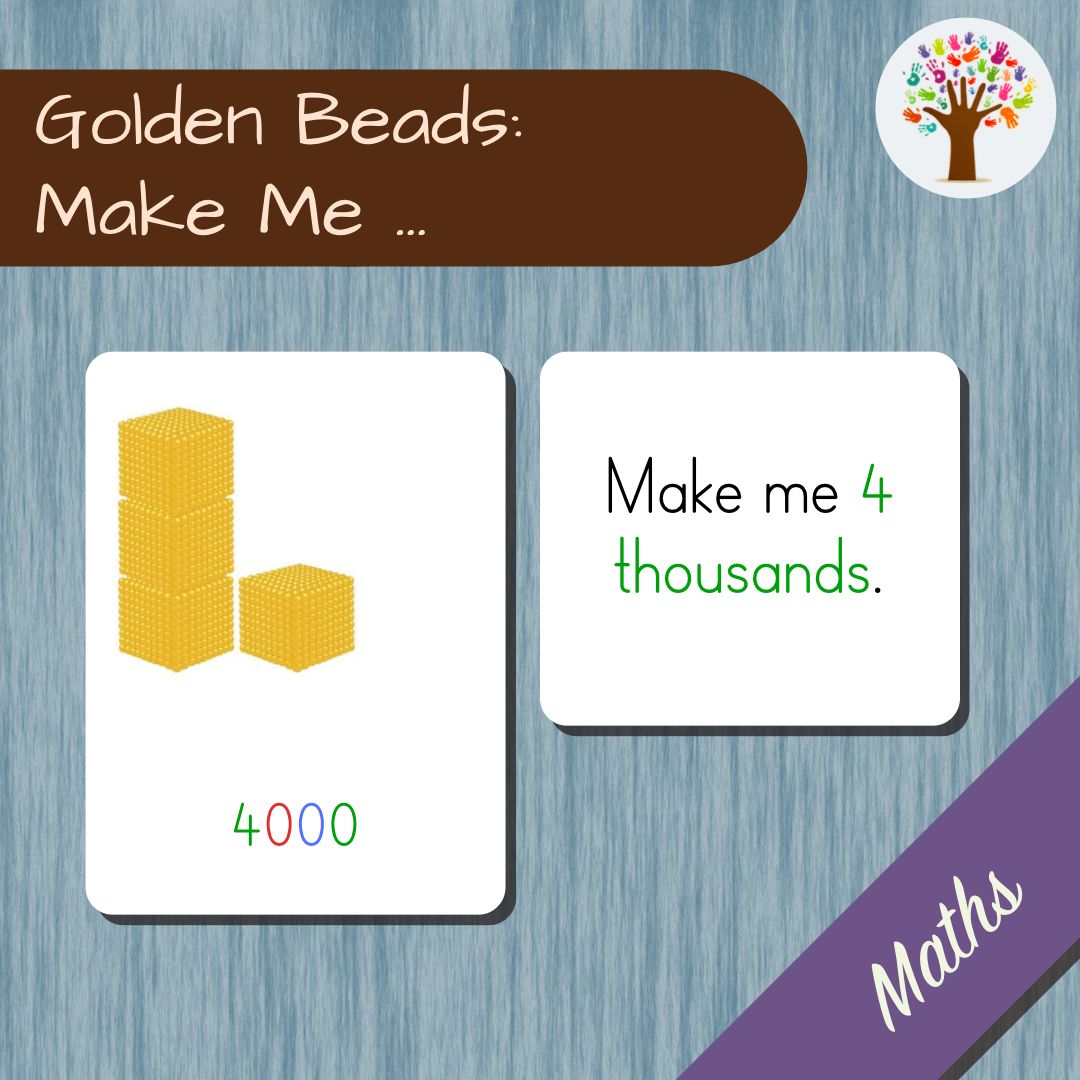 Golden Bead Make Me Cards