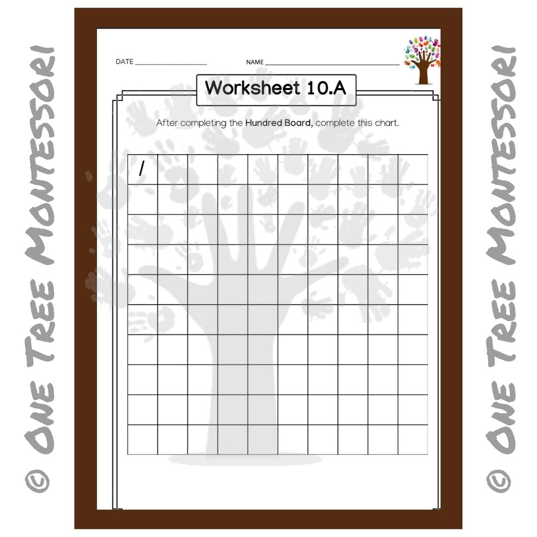 Worksheet for the 100 & 200 Boards - Free for Subscribers